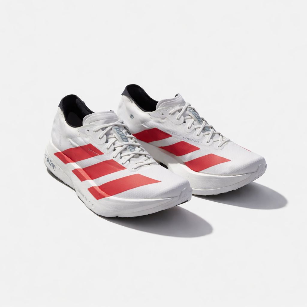 Adidas Adizero Adios Pro 4 – White Red Professional Running Shoes