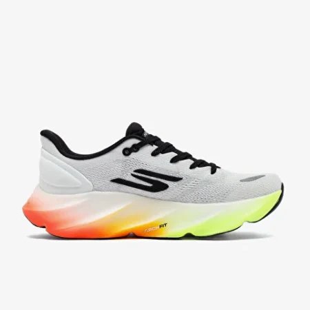 Skechers SKX Aero Burst 246210 WBMT white running shoes with gradient cushioned sole