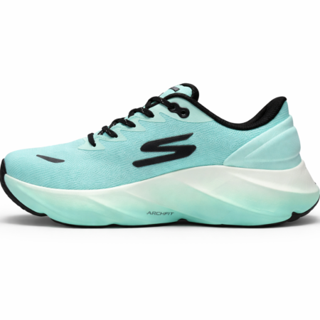 Mint Green Skechers Hyper Burst Ice Running Shoe with Goodyear Outsole