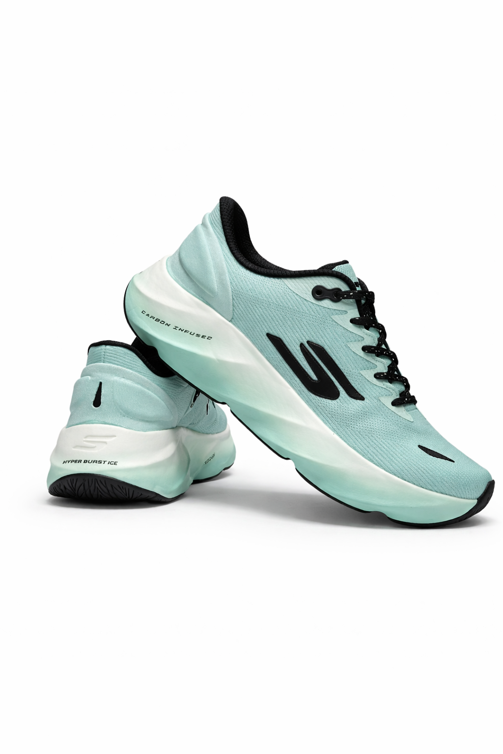 Skechers Hyper Burst Ice Running Shoes – Mint Green - Image 3